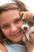 Child With Puppy
